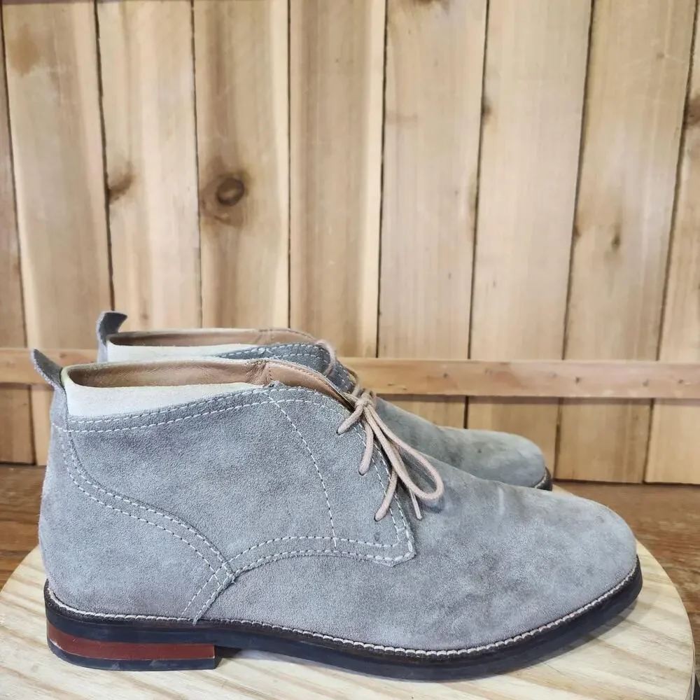 Cole Haan Ogden Stitch Chukka Boots Mens 10.5 M Gray Suede Ankle Casual